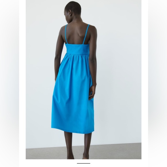 Zara DRESS WITH RIBBED TRIM - Picture 5 of 8